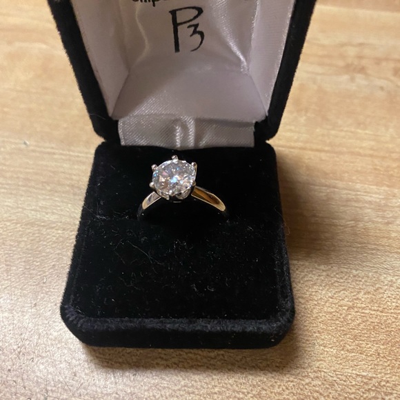 pompeii3 3ct  moissanite ring - Picture 3 of 3